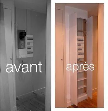 你家人的配電箱隱藏得好嗎？新房子的裝飾看起來很漂亮，因為做得很好。